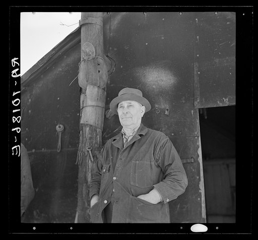 William Ballou has lived in a log cabin for forty years. Near Marseilles, Illinois
