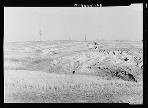 Soil erosion in White County, Illinois