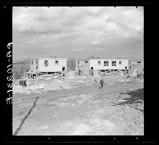 Houses under construction at Greenhills project near Cincinnati, Ohio
