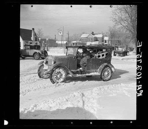 Typical transportation of southern Illinois farmers. Several farmers often pool resources to buy a car and divide its use among themselves