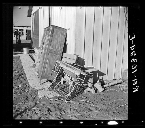 Furniture ruined by flood. Posey County, Indiana