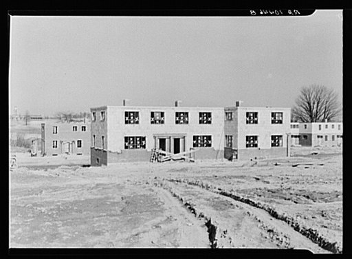 House under construction at Greenhills, Ohio