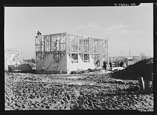 Construction of houses on the Greenhills project. Ohio
