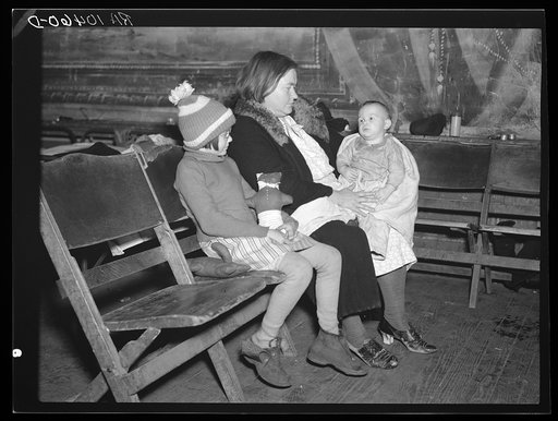 Flood refugees at Equality, Illinois