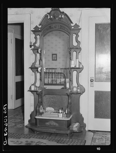 Early American secretary in a home at Eldorado, Illinois