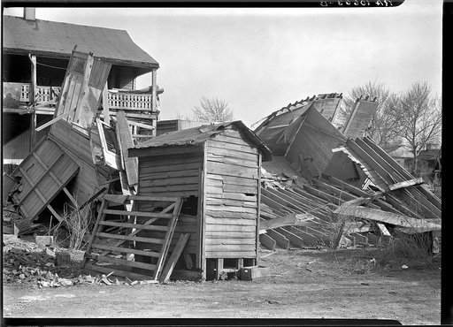 Flood damage. Shawneetown, Illinois
