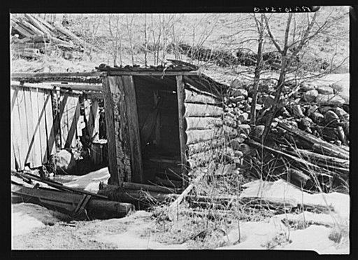Buckboard Charlie's outhouse. Near Iron River, Michigan