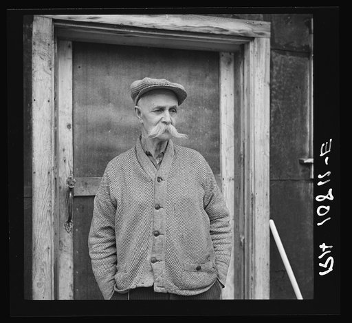 Resident of the transient camp at Hagerman Lake, Michigan