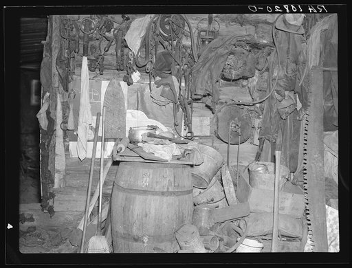 Machinery and other property of Buckboard Charlie. Iron River, Michigan