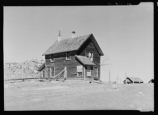 An abandoned house in Mansfield, Michigan, formerly a prosperous mining town
