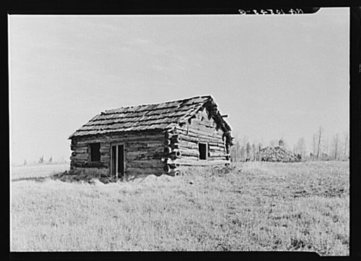 Abandoned house on the road between Iron River, Michigan, and Tipler, Wisconsin