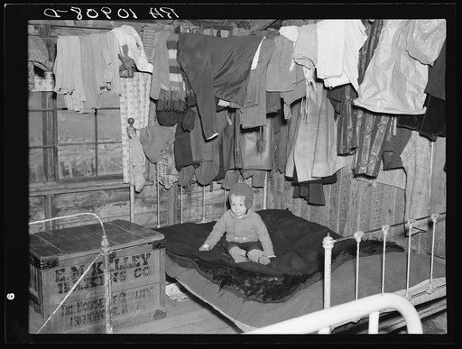 One of William Shanard's seven children. Shanard is a farmer of the cut-over regions in Iron County, Michigan