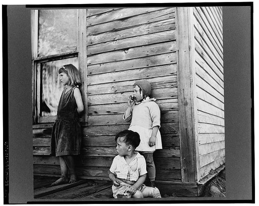 Children at Gibbs City, Michigan