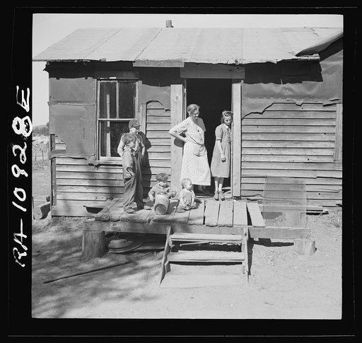 Members of the Gavanea family. Gibbs City, Michigan, a sawmill town