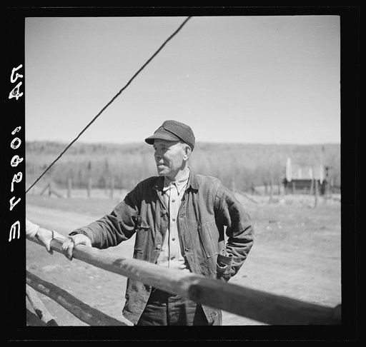 Emil Alto, once a saloon keeper in the former prosperous mining town of Mansfield, Michigan. He is now a cut-over farmer