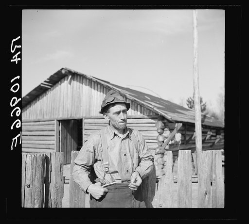 William Sharrard, cut-over farmer near Silk Lake, Michigan