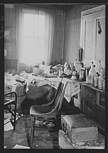 Rensselaerville (vicinity), Albany County, New York. Interior of farmer's house in the United States Resettlement Administration wildlife and reforestation project