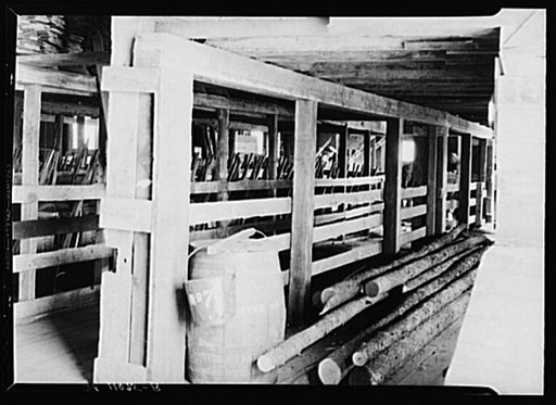 Tool room of barn. Waterloo project, Michigan
