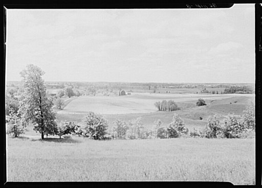 Rolling farm country near Allegan, Michigan
