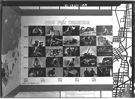 Display at information house. Greenbelt, Maryland
