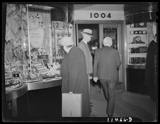 Washington, D.C. Looking into a jewelry store window on F Street