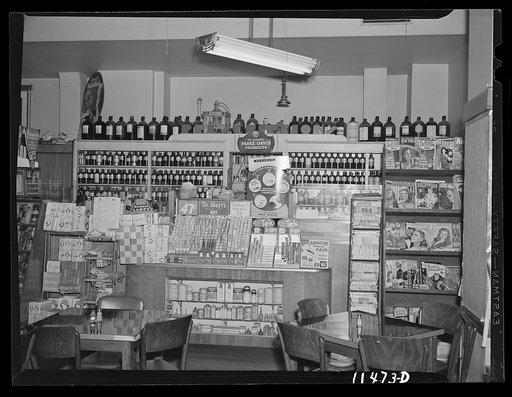 Washington, D.C. Interior of a drugstore on 14th Street, N.W.