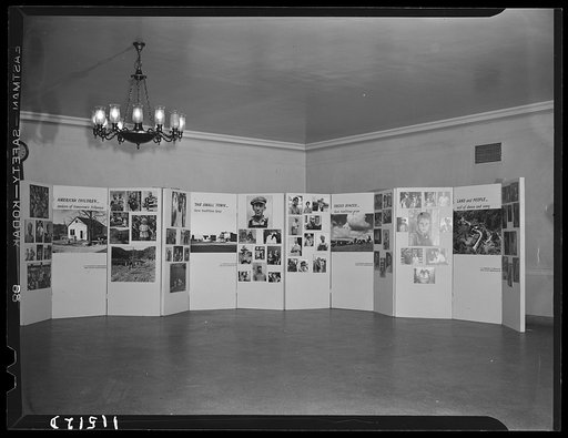 Washington, D.C. General view of Faces of America exhibit in Constitution Hall