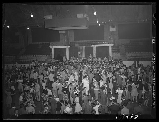 Washington, D.C. Dance floor at the Uline Arena with Woody Herman's Orchestra