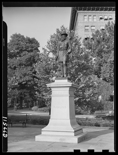 Washington, D.C. Rawlins statue in Rawlins Park at 18th and E Streets, N.W.
