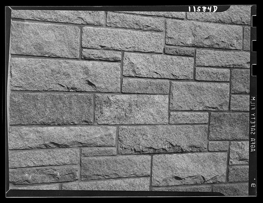 Texture background for motion picture and filmstrip titles. Stone wall