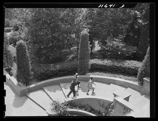 Washington, D.C. Circular stairway in Meridian Hill Park, 16th Street, N.W.