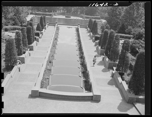 Washington, D.C. Cascade from the balcony in Meridian Hill Park