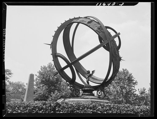 Washington, D.C. The bronze sundial in Meridian Hill Park