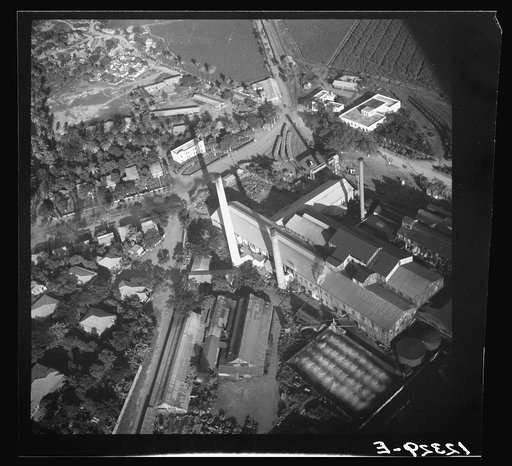 Air view of sugar refinery. Near Ponce, Puerto Rico