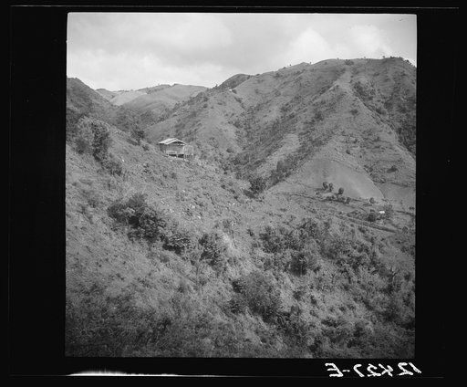 Landscape on the road from San Juan to Ponce. Puerto Rico