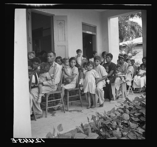 Children's day at a P.R.R.A. (Puerto Rico Resettlement Administration) health center. San Juan, Puerto Rico