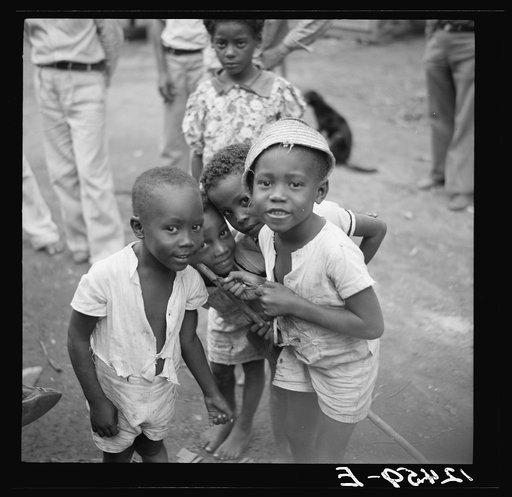 Children of Negro sugar workers near Ponce. Puerto Rico