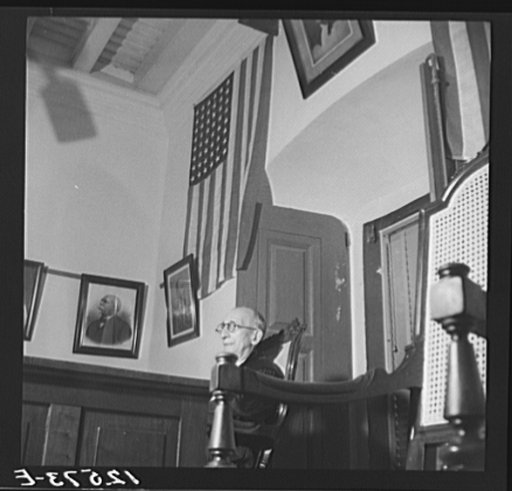 The judge during the trial of Nationalists. Ponce, Puerto Rico