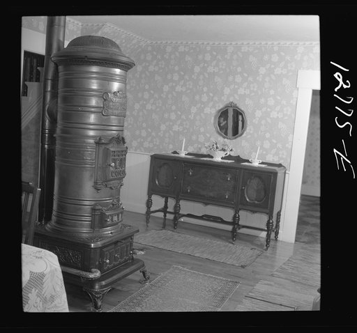 Interior of newly-furnished home of prosperous dairy farmer. Near Bristol, Vermont