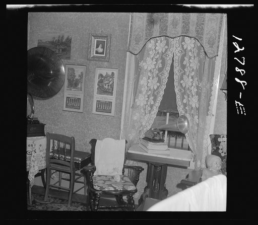 Old Edison Victorolas in farmhouse near Bristol, Vermont