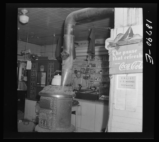 Interior of general store. South Lincoln, Vermont