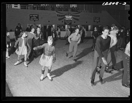 Chevy Chase Ice Palace, Washington. D.C. Skating in ballroom