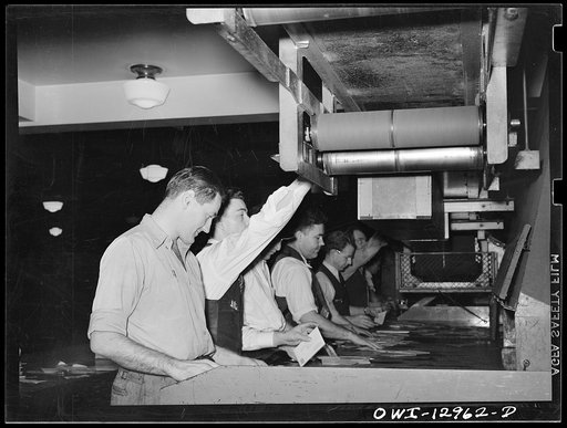 Washington, D.C. Handling mail at the main post office