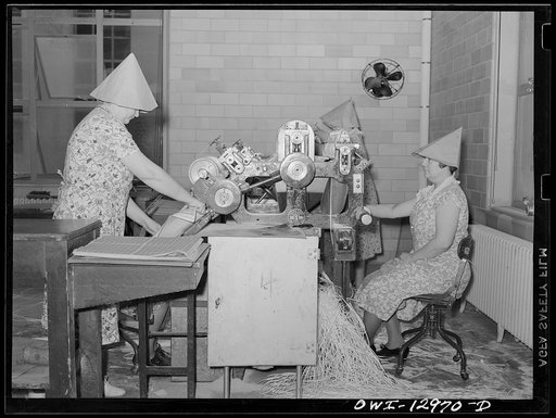 Washington, D.C. 400-subject two-way postage stamp perforating machine at the United States Bureau of Engraving and Printing