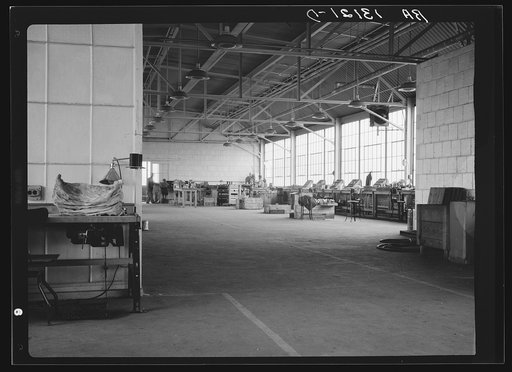Vacuum cleaner factory. Arthurdale project, Reedsville, West Virginia