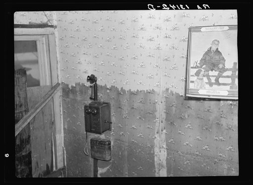 After the flood waters receded from a sharecropper's house in Ridgely, Tennessee