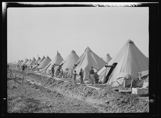 Flood refugee camp for Negroes from the bottom lands. Forrest City, Arkansas