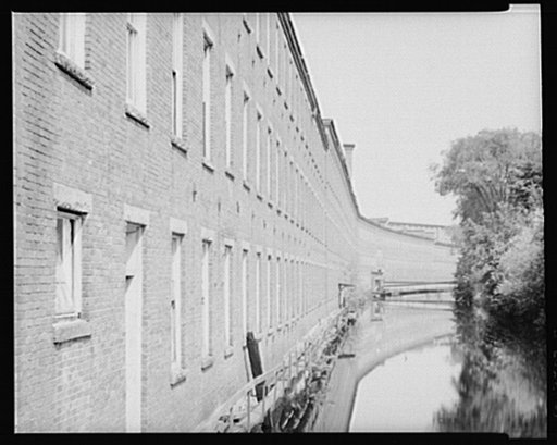 View of old Amoskeag mills. Manchester, New Hampshire