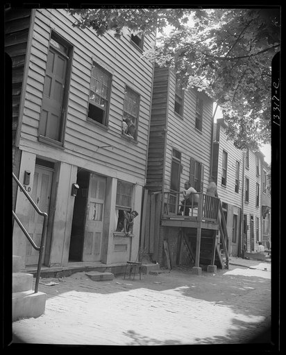 Washington, D.C. Rows of homes in the Southwest area