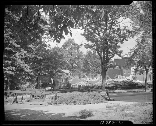 Washington, D.C. Wrecking buildings on Independence Avenue